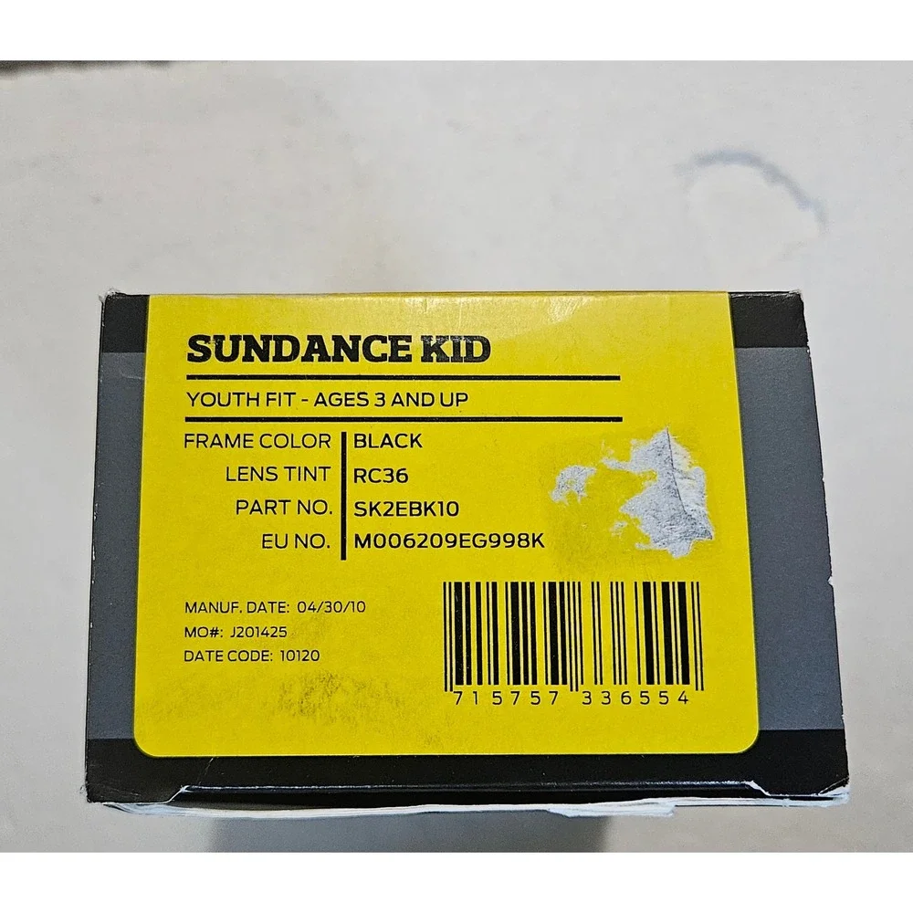 Smith Optics Sundance Kid Junior Snow Goggles Youth Black White‎ Ages 3+ New